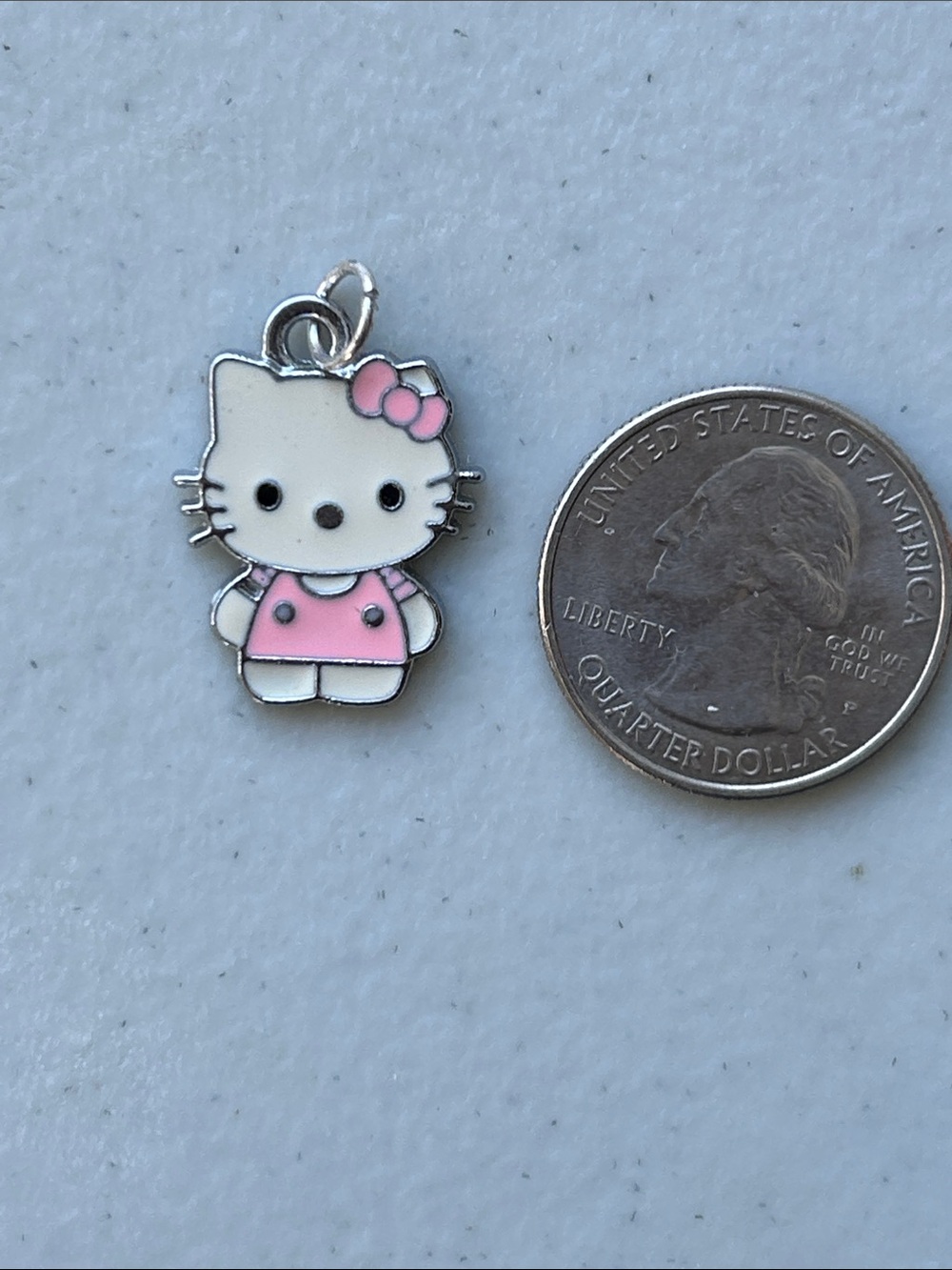 Hello Kitty Silvertone Charm